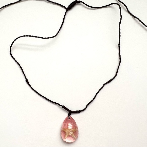 Real Starfish In Resin Bracelet And Necklace -Pink - Picture 5 of 7